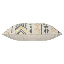 ATMOSPHERA Housse de coussin carrée coton (40 x 40 cm) Etnik Gris New
