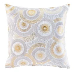 douceur d'intu017drieur Housse de coussin carrée coton (40 x 40 cm) Eclipse Écru Ecru Sale