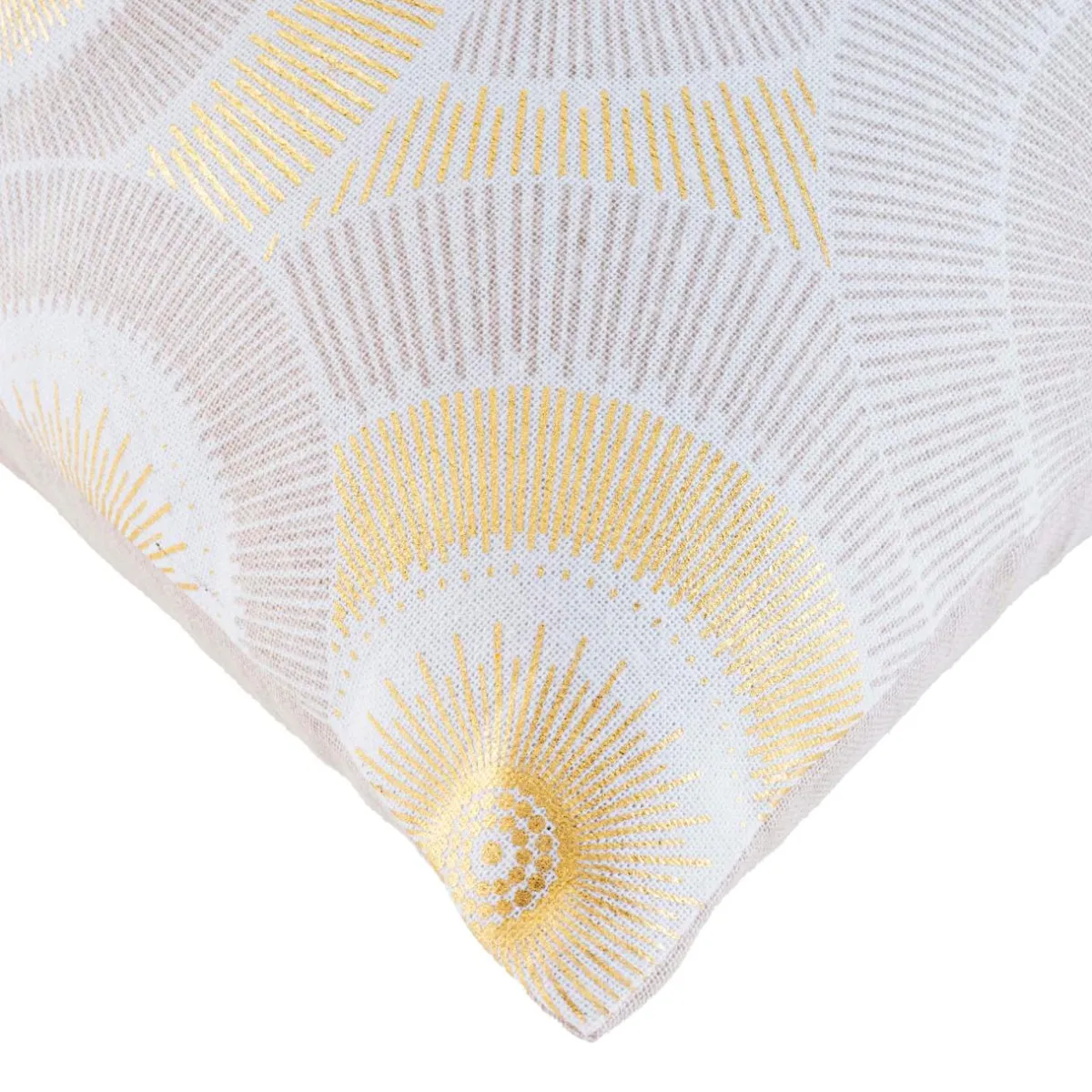 douceur d'intu017drieur Housse de coussin carrée coton (40 x 40 cm) Eclipse Écru Ecru Sale