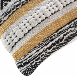 DOUCEUR D'INTERIEUR Housse de coussin carrée coton (40 x 40 cm) Elna Jaune ocre Online