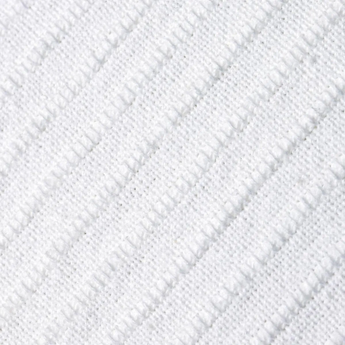 EMINZA Housse de coussin carrée coton tissé (40 x 40 cm) Léa he Blanc New