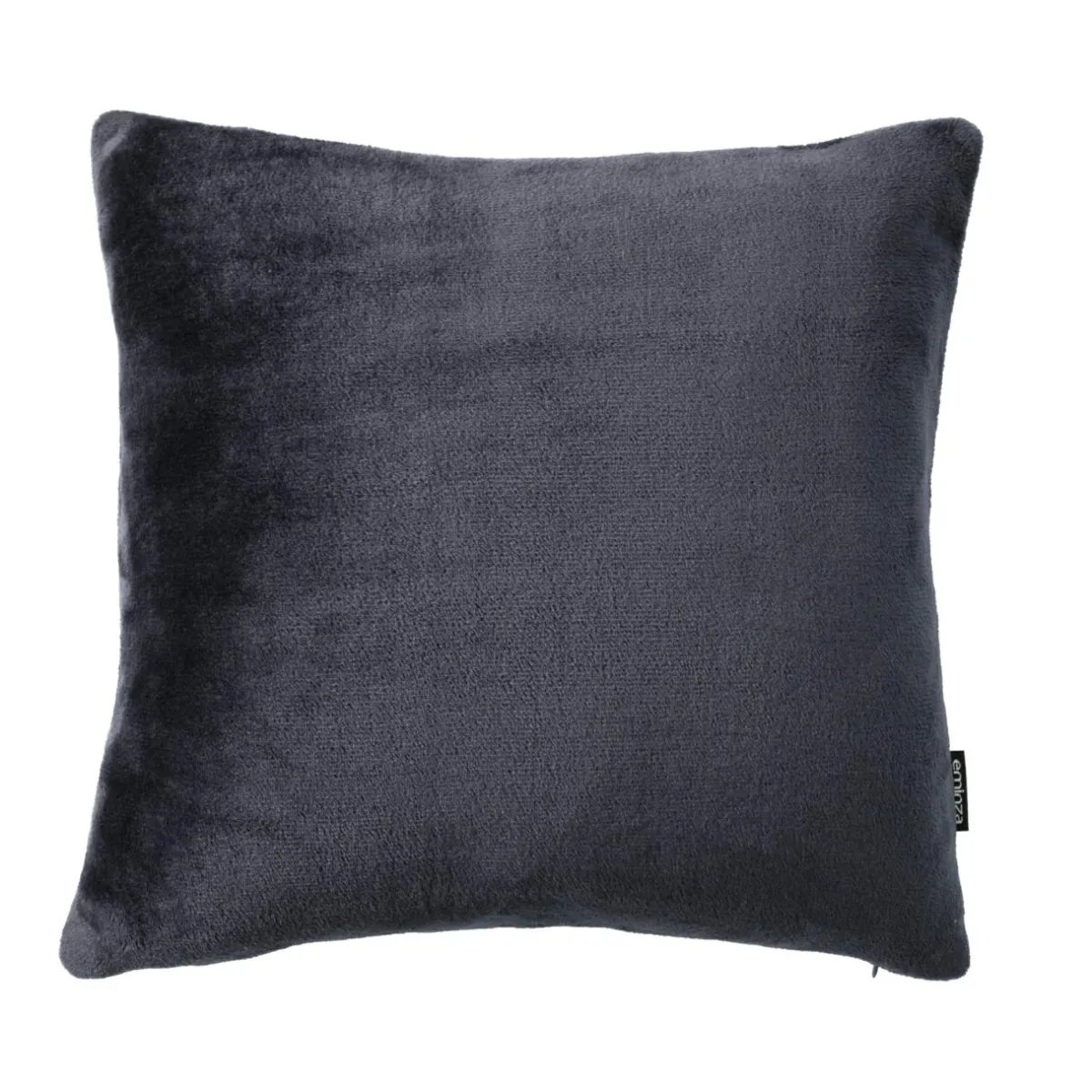 EMINZA Housse de coussin carrée flanelle (60 x 60 cm) Didou Gris Anthracite Sale