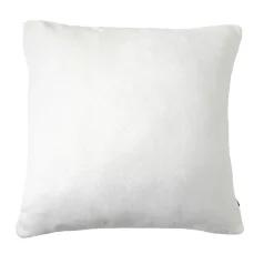 EMINZA Housse de coussin carrée flanelle (60 x 60 cm) Didou Ivoire
