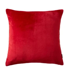 EMINZA Housse de coussin carrée flanelle (60 x 60 cm) Didou Rouge Clearance