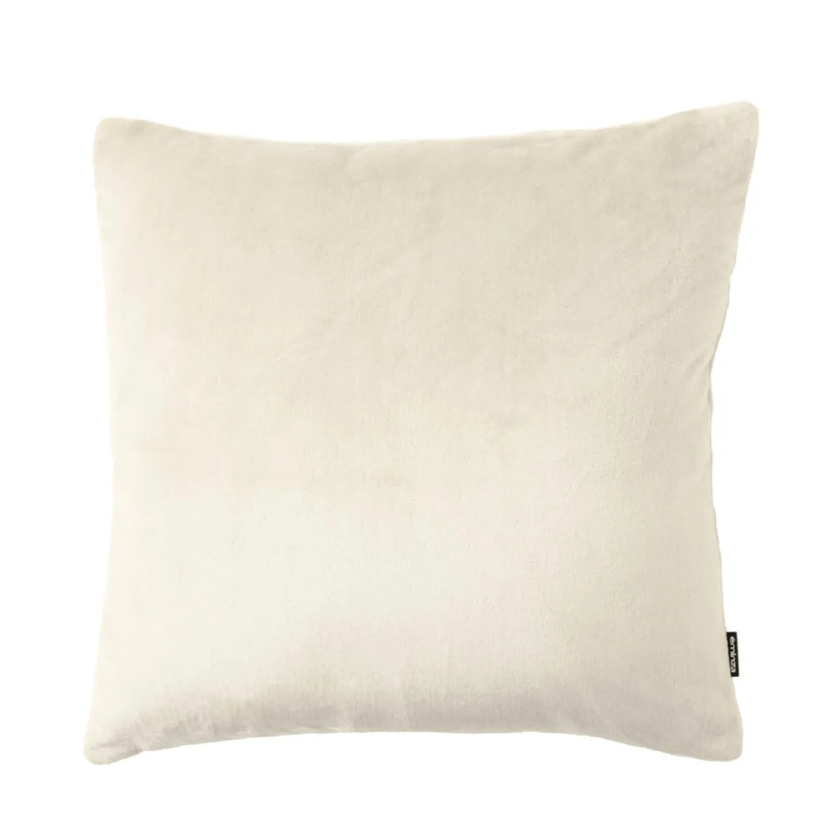 EMINZA Housse de coussin carrée flanelle (60 x 60 cm) Didou grège Beige