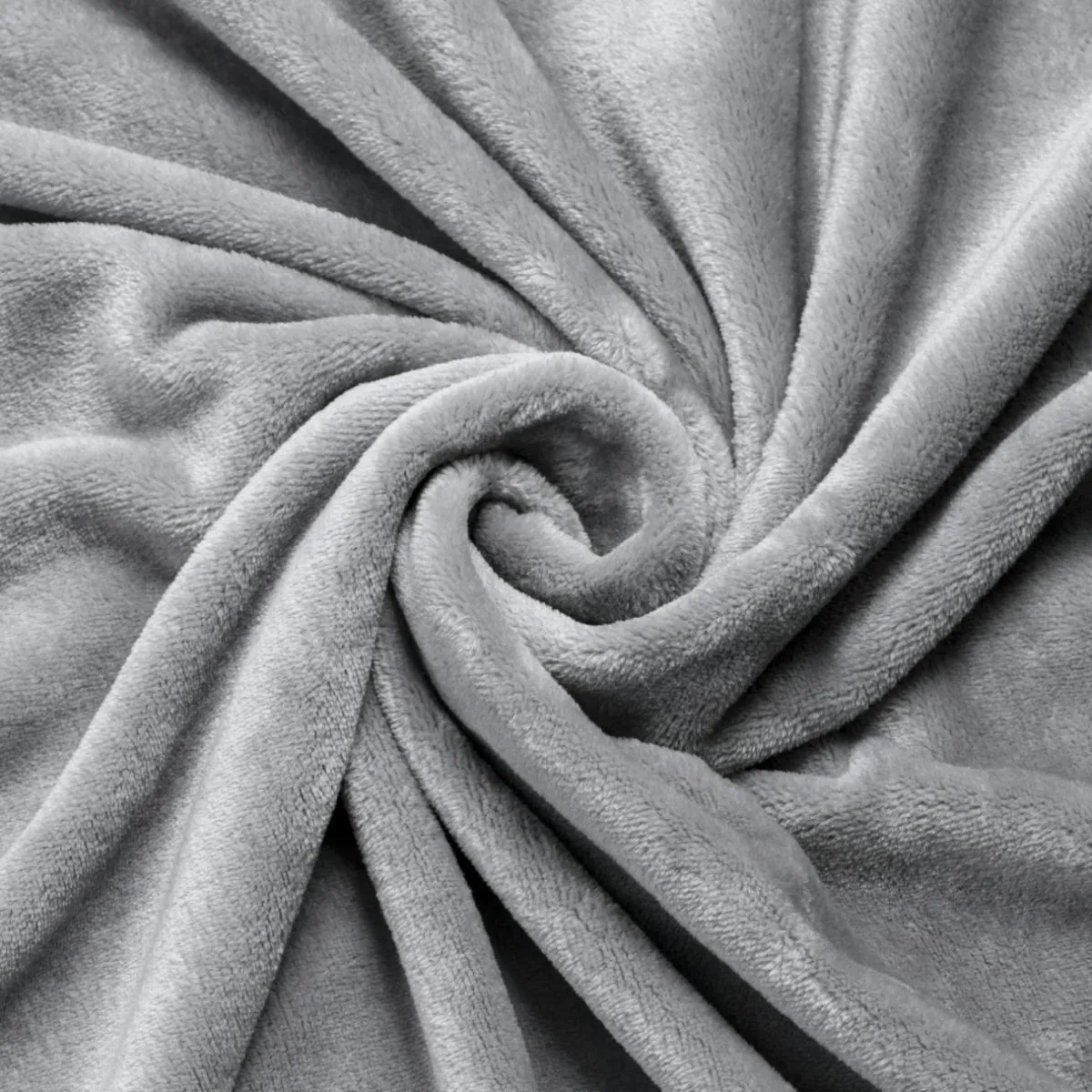 EMINZA Housse de coussin carrée flanelle (45 x 45 cm) Didou Gris clair Hot