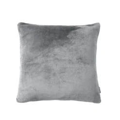 EMINZA Housse de coussin carrée flanelle (45 x 45 cm) Didou Gris clair Hot