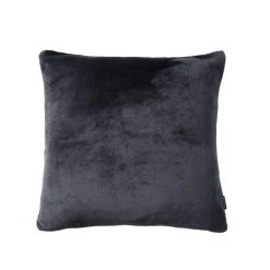 EMINZA Housse de coussin carrée flanelle (45 x 45 cm) Didou Gris Anthracite Best