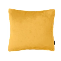 EMINZA Housse de coussin carrée flanelle (45 x 45 cm) Didou Jaune moutarde Online