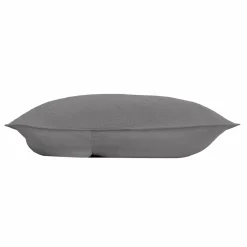 DOUCEUR D'INTERIEUR Housse de coussin carrée microfibre (40 x 40 cm) Romane Gris Anthracite Best