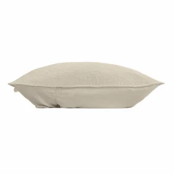 DOUCEUR D'INTERIEUR Housse de coussin carrée microfibre (40 x 40 cm) Romane Taupe Discount