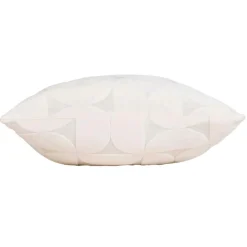 douceur d'intu017drieur Housse de coussin carrée velours (40 x 40 cm) Curly Ecru Best