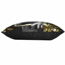 DOUCEUR D'INTERIEUR Housse de coussin carrée velours (60 cm) Feanor e Noir Sale