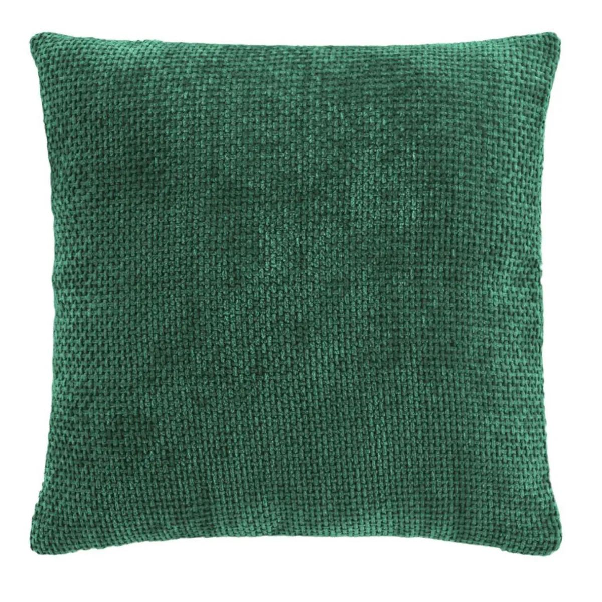 douceur d'intu017drieur Housse de coussin carrée velours chenille (40 x 40 cm) Leo cédre Vert Discount