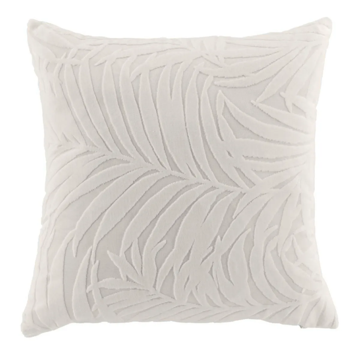 douceur d'intu017drieur Housse de coussin carrée velours (40 x 40 cm) Natureo Ecru Clearance