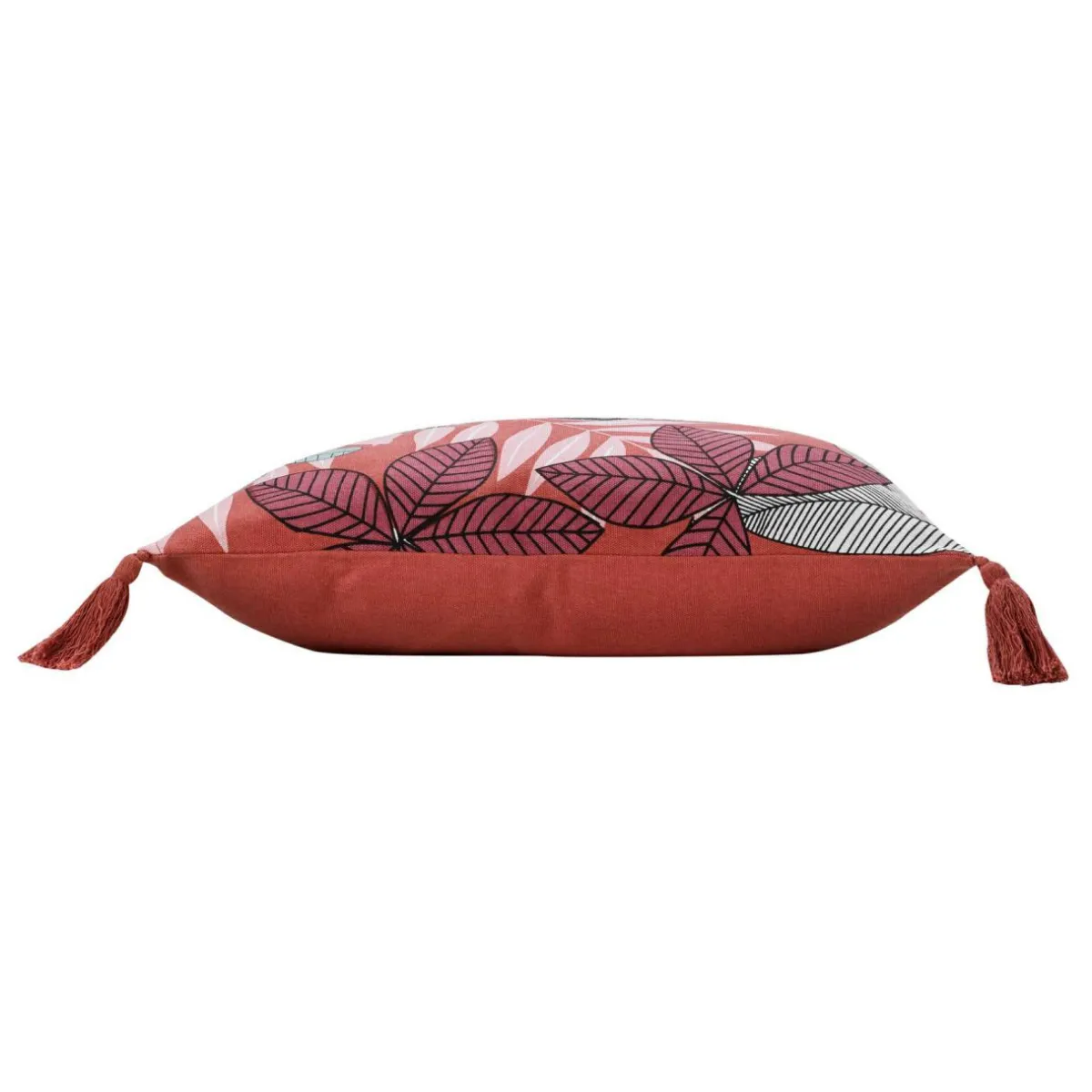 DOUCEUR D'INTERIEUR Housse de coussin coton pompons (40 x 40 cm) Wallis Rose Discount