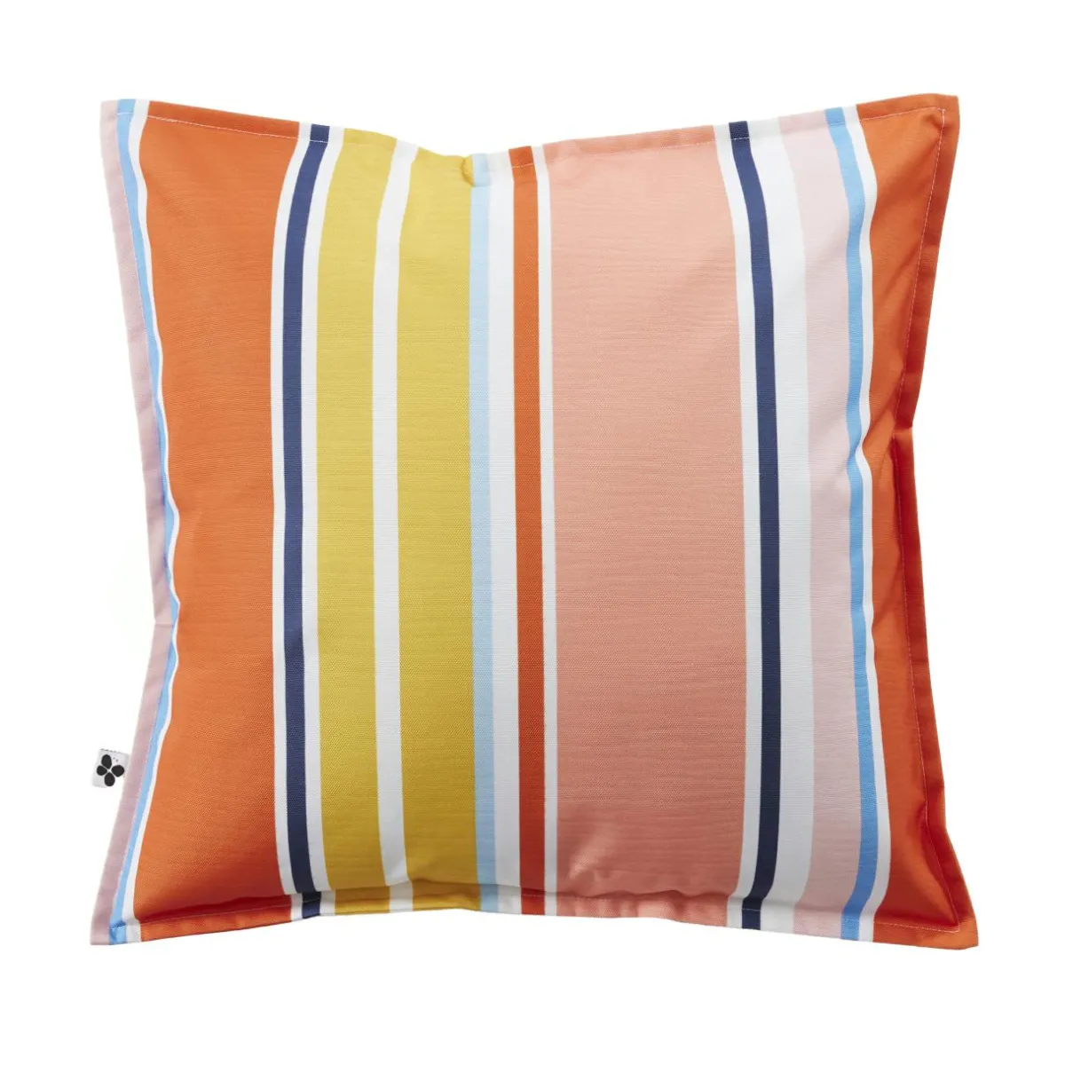 L'effet papillon Housse de coussin extérieur carrée (45 x 45 cm) Bianca Jaune