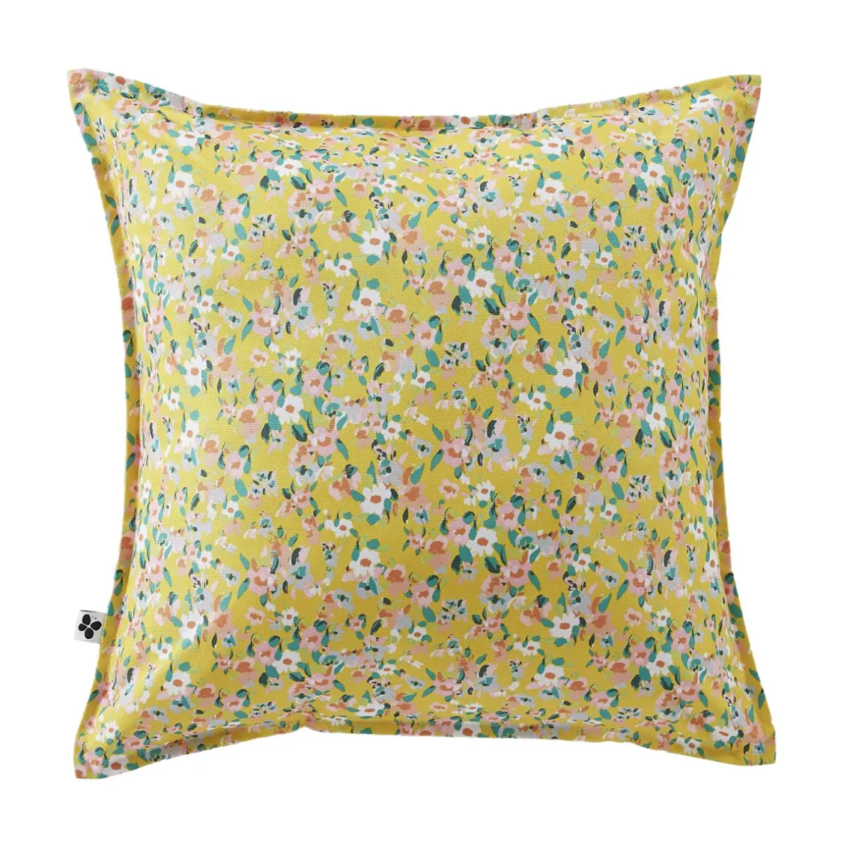 L'effet papillon Housse de coussin extérieur carrée (45 x 45 cm) Manon Jaune New