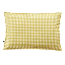 EMINZA Housse de coussin extérieur rectangulaire (40 x 60 cm) Vickie Jaune Vichy jaune Best