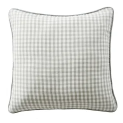 EMINZA Housse de coussin extérieur carrée (45 x 45 cm) Vickie Vert eucalyptus Vichy eucalyptus Outlet