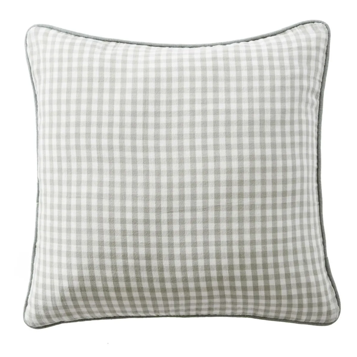 EMINZA Housse de coussin extérieur carrée (45 x 45 cm) Vickie Vert eucalyptus Vichy eucalyptus Outlet