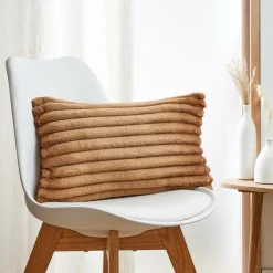 EMINZA Housse de coussin rectangulaire flanelle (30 x 50 cm) Dune Camel Clearance