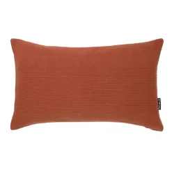 EMINZA Housse de coussin rectangulaire coton tissé (30 x 50 cm) Léa Terracotta Discount