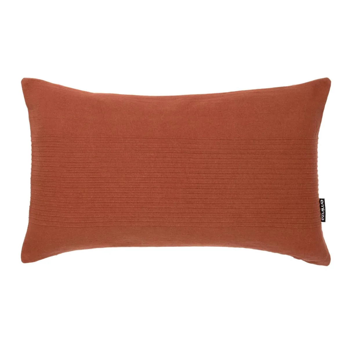 EMINZA Housse de coussin rectangulaire coton tissé (30 x 50 cm) Léa Terracotta Discount