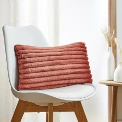EMINZA Housse de coussin rectangulaire flanelle (30 x 50 cm) Dune Terracotta Clearance