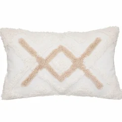 ATMOSPHERA Housse de coussin rectangulaire coton (30 x 50 cm) Rory Ivoire Best