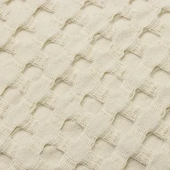 EMINZA Housse de coussin rectangulaire coton nid d'abeille (30 x 50 cm) Maya pampa Beige Outlet
