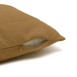 EMINZA Housse de coussin rectangulaire coton tissé (30 x 50 cm) Léa Camel Clearance