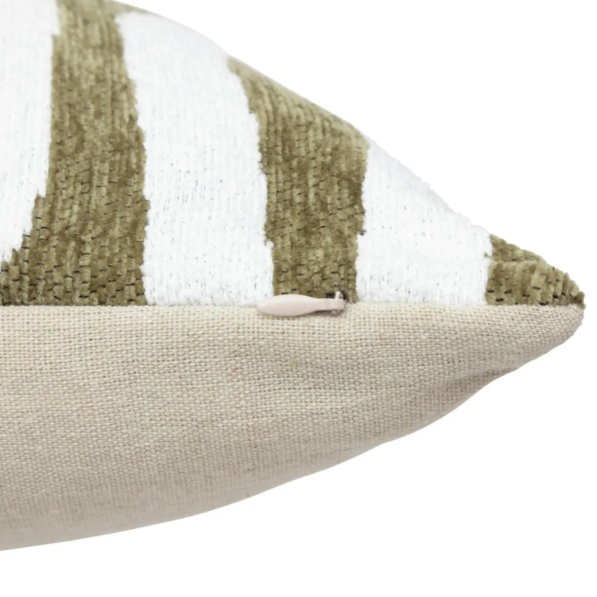 Atmosphera, cru017dateur d'intu017drieur Housse de coussin rectangulaire (30 x 50 cm) Jeni Vert kaki Best