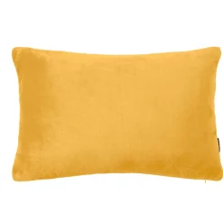 EMINZA Housse de coussin rectangulaire flanelle (40 x 60 cm) Didou Jaune moutarde Hot