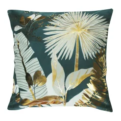 DOUCEUR D'INTERIEUR Housse de coussin velours (40 x 40 cm) Prusseor e Vert Sale