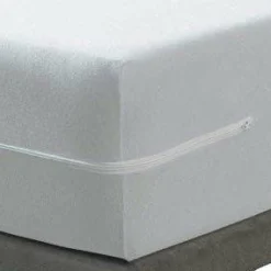 BLEU CALIN Housse de matelas intégrale anti-punaises de lit (90 x 190 cm) Ombeline he Blanc