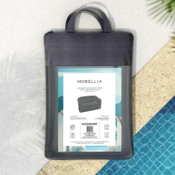 MOBELLIA Housse de protection imperméable pour Canapé 2 places (134 x 76 cm) Calvi Gris Anthracite Online