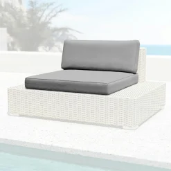 MOBELLIA Housses de coussin de remplacement pour Fauteuil Palma Gris anthracite Gris foncé Best