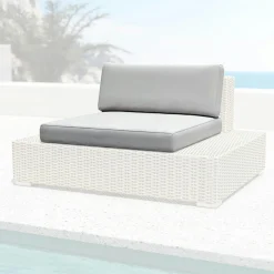 MOBELLIA Housses de coussin de remplacement pour Fauteuil Palma Gris Best