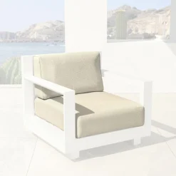 MOBELLIA Housses de coussin de remplacement pour Fauteuil Elba Beige Best