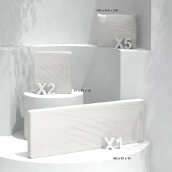 MOBELLIA Housses de coussin de remplacement pour salon de jardin Calvi 5 places - Blanc Hot