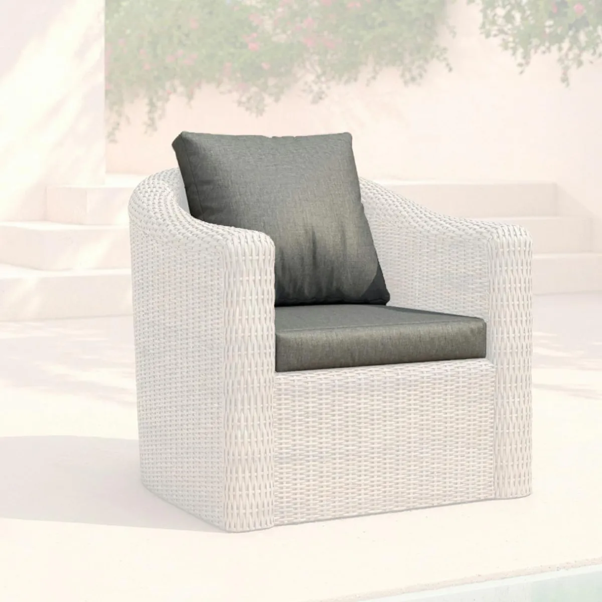 MOBELLIA Housses de coussin de remplacement pour Fauteuil Calvi Gris foncé Online