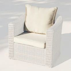 MOBELLIA Housses de coussin de remplacement pour Fauteuil Calvi Beige