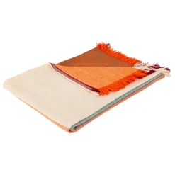 Atmosphera, cru017dateur d'intu017drieur Jeté de lit coton (130 x 180 cm) Madras Multicolore Hot
