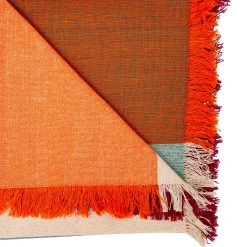Atmosphera, cru017dateur d'intu017drieur Jeté de lit coton (130 x 180 cm) Madras Multicolore Hot