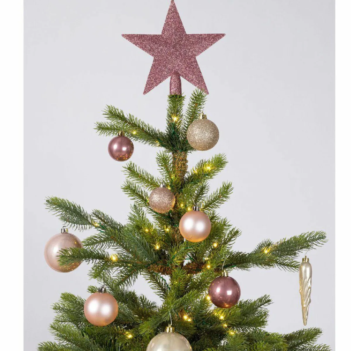 KAEMINGK Kit de décoration de sapin de Noël Novae multi Rose poudré/Perle/ Vieux rose Hot