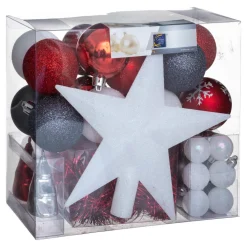 Feeric Lights & Christmas Kit de décoration de sapin de Noël Aspen Gris foncé New