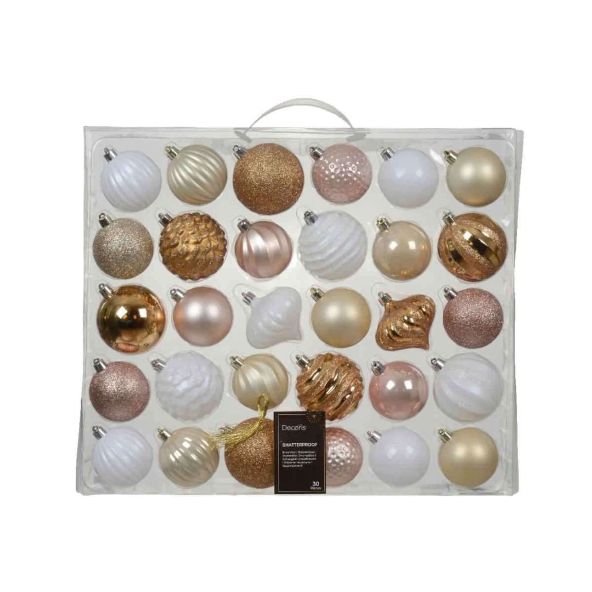 KAEMINGK Kit de décation de sapin de Noël Agéna Blanc, rose et Or Online