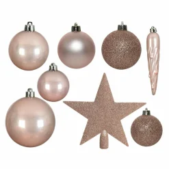 KAEMINGK Kit de décoration de sapin de Noël Novae Rose poudré Discount