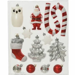 KAEMINGK Kit de décoration de sapin de Noël Manaé Rouge Clearance